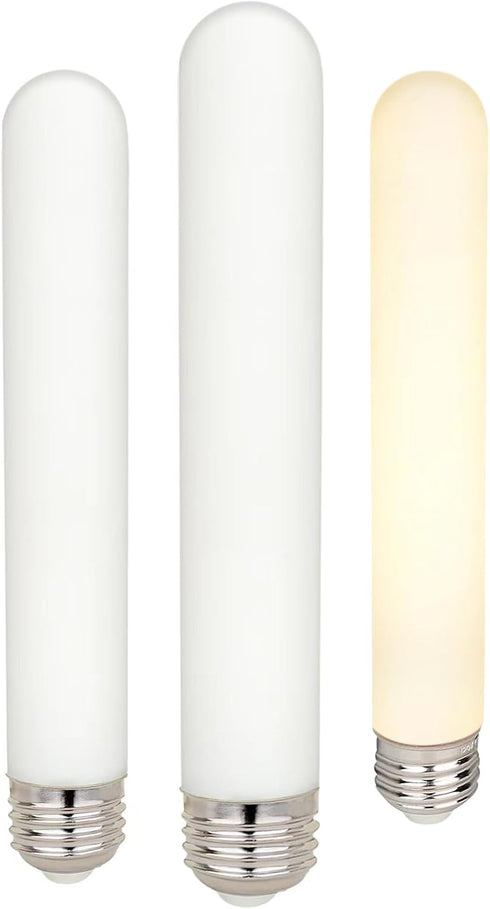 Liii&ARTMAN LED Tubular Long Linestra Bulb T9/ T10 6W 7.3inch E26 Base Matt white Opal Porcelain Warm White 2700K High Color Accuracy CRI95 400LM ...