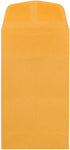 JAM PAPER #6 Coin Business Envelopes - 3 3/8 x 6 - Brown Kraft - 50/Pack...