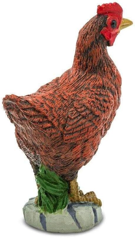 Safari Ltd. Bantam Hen Figurine - Hand-Painted, Realistic 2" Model Figure - Fun Educational Toy for Boys, Girls & Kids Ages 3+...
