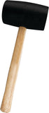 Performance Tool 1466 Durable Hard Rubber Head Mallet with Ergonomic Wood Handle for Woodworking, Construction and DIY Projects...