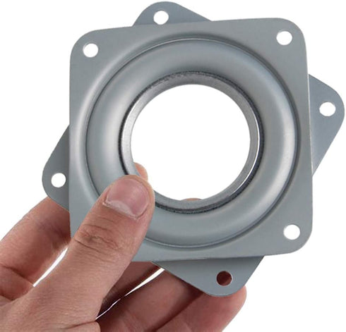 Square 6 Inches Lazy Susans Turntable Bearings 500LB Capacity Rotating Bearing Plate 5/16" Thick Lazy Susan Hardware Swivel Plate for 360? Chair a...