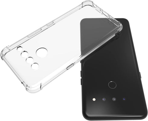 Case for LG V50 ThinQ Clear TPU Four Corners LG V50 Protective Cover Transparent Soft funda...