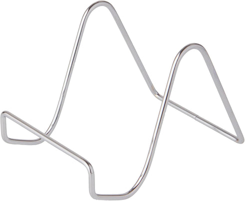 Bard's Plain Silver Wire Easel Stand, 3" H x 3" W x 4.5" D, Pack of 3...