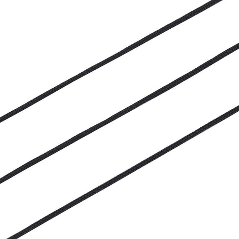 Cheriswelry 100Yard 0.8mm Braided Nylon Cord Black Beading String Thread Roll Lift Shade Cord for Jewelry Making Kumihimo Knotting Wrapping Beadin...