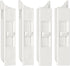 Tilt Latch Pairs White Plastic Construction Snap-In Latch Pairs Spring Loaded Sliding Window Tilt Latch for Home Window Accessories (4)...