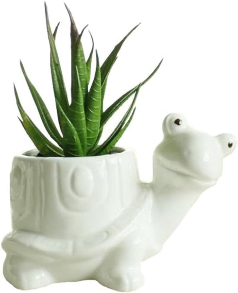 Cute Animal Succulent Planter Flower Pot Decor for Home Office Desk (Turtle)...