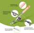 Hailkole Weeding Tool V-Shaped Forks,Stainless Steel Weed Puller Tool with Metal Leverage Base to Easy Weed Removal & Deeper Root Digging,Manual H...