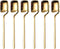 IQCWOOD Coffee Spoons, 5.6 Inches Demitasse Espresso Stainless Steel Small Spoon, Gold Teaspoons for Dessert, Sugar, Tea, Ice Cream, Set of 6...