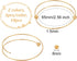 OLYCRAFT 10pcs 2.5 Inch Expandable Blank Bangle Bracelets with Removable Ball Bead - Gold & Silver Stainless Steel Wire Bangle Blank Cuff Bracelet...