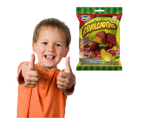 Jovy Revolcaditas with Chili Watermelon & Mango Flavors | 6oz Bag | Mexican Candy...