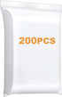 200 PCS 2" x 3" Thick 4 Mil Small Clear Zip Poly Lock Plastic Bags Seal Reclosable Zip Bag Heavy-Duty Jewelry Earrings Necklace Ring Coin Beads Pi...