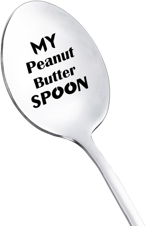 Peanut Butter Spoons Gift for Women Men My Peanut Butter Spoon Spoon Gifts for Friend Papa PB Lover Gift Spoons for Dad Wife Christmas Birthday Gi...