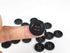 3/4" Inch Round Button (19 mm) 150 Pcs for Sewing Garment Clothing Dress Pants Skirt Hat Accessories Scrapbooking DIY Craft - Black Color....