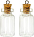 LEFV 50 Mini Glass Bottles 1-inch Message Treasure Charm Pendant Kit Makes Bottle Pendants 1ml Clear Vials with Corks & 50pcs Eye Screws - Miniatu...