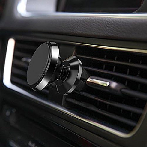 Magnetic Mount, iFlash Aluminum Universal Air Vent Magnetic Car Mount Phone Holder, 360 Degree Rotation for Multi-Angle View, Cradle-Less Car Phon...