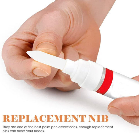 Paint Pen Nibs 20 Pcs Acrylic Paint Marker Nibs Replacement Pen Nibs Marker Pen Tips Refillable for Paint Markers 0.7mm Pen Nibs...