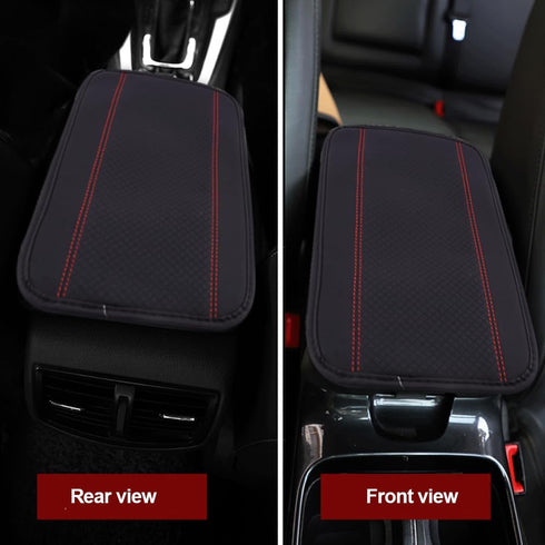 Car Armrest Pad, Auto Armrest Cushion?PU Leather Black Waterproof Center Console Pad Car Armrest Seat Box Cover Protector for Most Vehicle, SUV, T...
