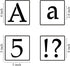 4 Inch Alphabet Letter Stencils for Painting - 70 Pack Letter and Number Stencil Templates with Signs for Painting on Wood, Reusable Letters and N...