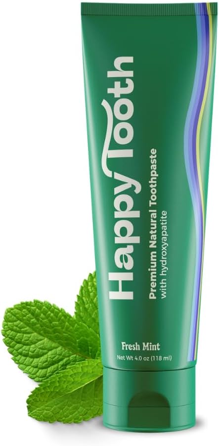Natural Hydroxyapatite Toothpaste - Fluoride Free, SLS Free - Whitening for Sensitive Teeth - Natural Ingredients - Dentist Formulated & Recommend...