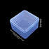 Goodma 18 Pieces Square Empty Mini Plastic Organizer Storage Box Containers with Hinged Lids for Small Items and Other Craft Projects (Blue, 2.56 ...