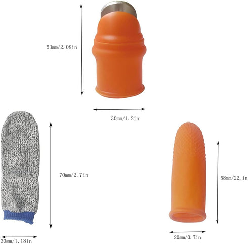 zhuohai Garden Silicone Thumb Knife, Finger Knife, Harvesting Plant Knife,Plants Picking Trim Tools and Also be Your Good Help in Kitchen (L)...