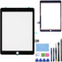 for Black iPad 6 6th Gen 2018 (A1893 A1954) Touch Screen Digitizer Replacement Front Glass Assembly -Includes Camera Holder+PreInstalled Adhesive ...
