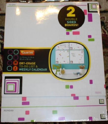 Quartet Dry-Erase To-Do List & Weekly Calendar (2 Double Sided Boards)...
