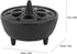 Black Iron Shaped Incense Burner, Sturdy Home Decor, Incense Burner Incense Holder Convenient for Aromatherapy with Sand, Ideal for Any Room...