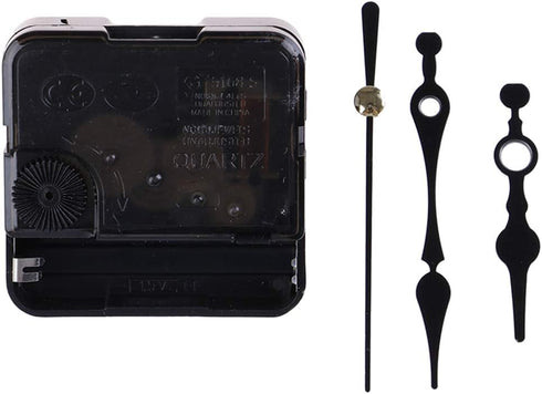 20Sets Black Quartz Clock Movements Mechanism Quartz Clock Motor with Hands Silent Sweep Wall Clock Cross Stitch Battery Operated Wall Clock Movem...