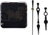 20Sets Black Quartz Clock Movements Mechanism Quartz Clock Motor with Hands Silent Sweep Wall Clock Cross Stitch Battery Operated Wall Clock Movem...