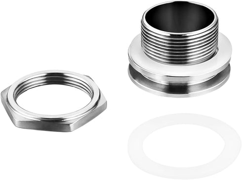1.5" Tri Clamp Bulkhead Compression Fittings,Stainless Steel 304 Weldless Bulkhead, Homebrew Kettle Bulkhead...