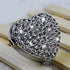 Crystal Sparking Heart Shape Natural Car Vent Clip Air Freshener For Auto (Silver)...