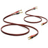 UCINNOVATE 2 Pack High-end Pure Copper HIFI OFC Speaker Wire Cable with Banana Plug, 2m Gold-Plated Banana Tip Plugs Male to Male 600 Strand 14 AW...