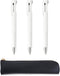 ZEBRA Blen2+S Red, Black 0.5mm Ballpoint Multicolor Pen and 0.5mm Mechanical Pencil (White) x3, Black slim pen case...