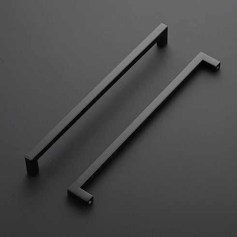 Ravinte 1 Pack Black Cabinet Pulls 11-1/3 Inch Square Cabinet Handles Matte Black Kitchen Hardware for Cabinet Drawer Pulls Come with Screwdriver...