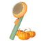 Dog & Cat Brush, Cute Pumpkin Self Cleaning Cat Brush for Shedding and Deshedding, Deep Cleaning Pet Brushes Pumpkin for Dogs Cats Puppy Rabbits B...