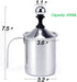Manual Stainless Steel Whipped Cream Dispenser - Handheld DIY Whipper Maker - Perfect for Gift, With Lid...