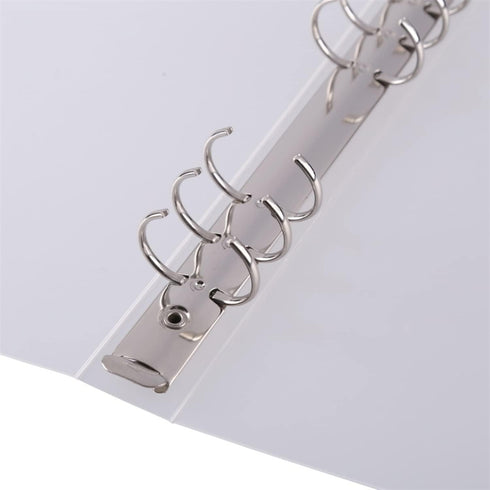 3PCS A5 6 Ring Binder Cover Clean Transparent Soft PVC for Refillable Notebook Shell withMatte surfaceforStamp & Die Storage...