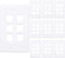 10-Pack 6 Port Keystone Wall Plate, Hexa Gang White Jack Insert for Ethernet, Coax, HDMI – Standard Size WallPlate Cover for Home & Office...