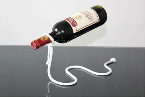 Fantasee Magic Suspending Rope Wine Holder, Floating Illusion Wine Rack Bottle Holder Novelty Gift for Kitchen Home Decoration (Suspending Rope)...