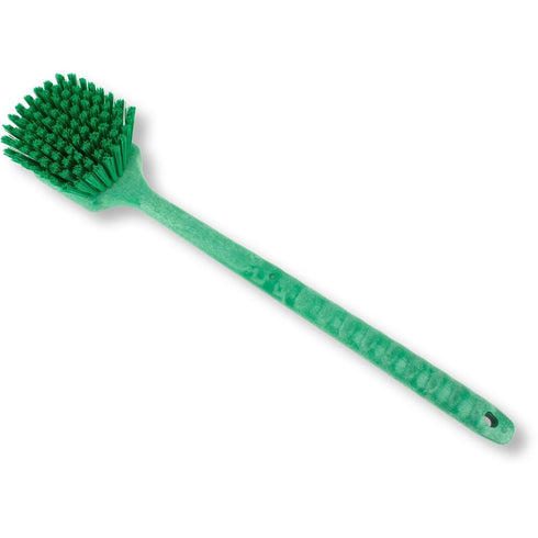 SPARTA 40501EC09 Plastic Large Scrub Brush, Kitchen Brush, Utility Brush With Long Handle For Cleaning, 20 Inches, Green...