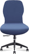 Velvet Stretch Armless Office Chair Covers - Colorful Stretch Slipcover for Desk Chairs (Navy)...