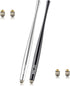 Elzo Stylus Pen Combo Universal Capacitive Touch Screen 2 Packs with 4 Replacement Fiber Fine Tips for Tablet iPad, iPhone, Samsung, Microsoft Sur...