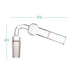 stonylab Glass 75 Degrees Drying Tube, Borosilicate Glass Bent Drying Tube Adapter with Inner 24/40 Standard Taper Joint for Organic Synthesis Che...