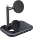Dual Watch Charger Stand for Samsung Watch 7/6, Foldable 2 in 1 Watch Charging Station for Samsung Watch Series, Wireless Charger Dock Compatible ...