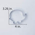 LILIAO Cute Elephant Cookie Cutter for Baby Shower - 4 x 3.3 inches - Stainless Steel...