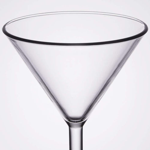 G.E.T. SW-1407-1-SAN-CL-EC Heavy-Duty Shatteproof Plastic Martini Glasses, 10 Ounce, Clear (Set of 4)...