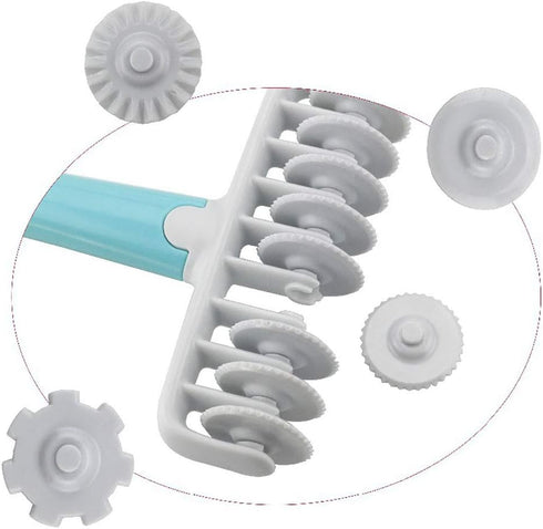 Lattice Roller Cutter, Pasta Cutter Wheel, Dough Noodle Cookie Pie Dessert Pizza Bread Pastry Crust Roller Cutters, Fondant Ribbon Cutters Wheel R...