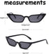 W&Y YING Small Cat Eye Sunglasses for Men and Women Skinny Retro Frame Y2K Shades Trendy Fun Fashion Glasses...