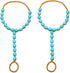 1 Pair Sandal Beach Turquoise Barefoot Sandal Foot Jewelry Anklet Chain Foot Bracelet...